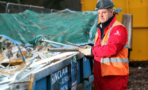 Re-use of materials from construction activities